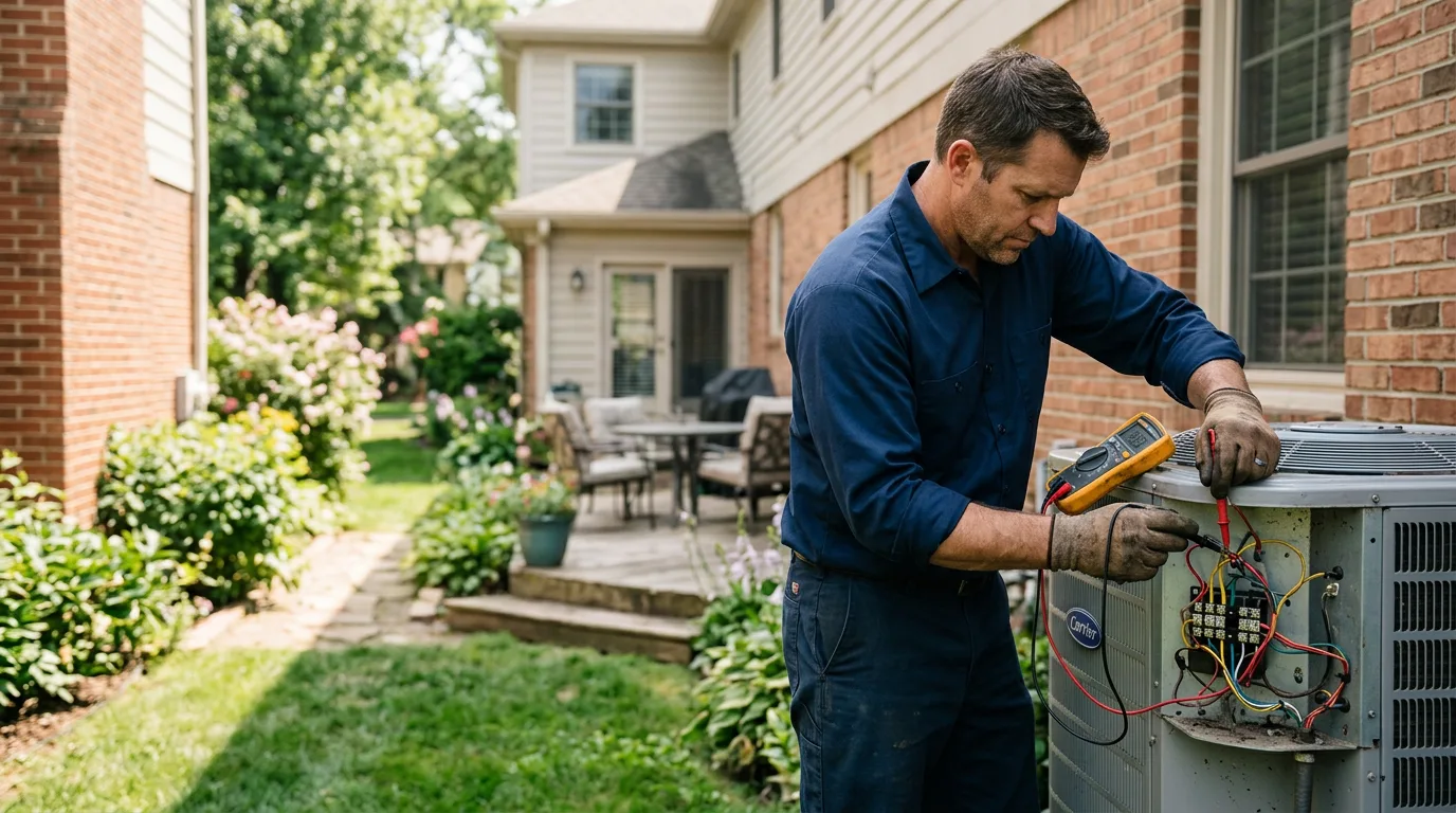 HVAC technician working near Melrose, NM